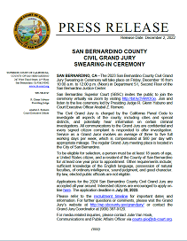 Civil Grand Jury Swearing-In Ceremony